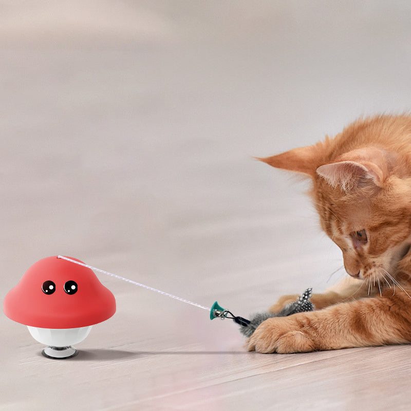 Retractable Cat Wand Toy with Suction Cup