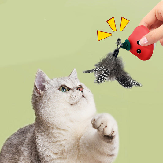 Retractable Cat Wand Toy with Suction Cup